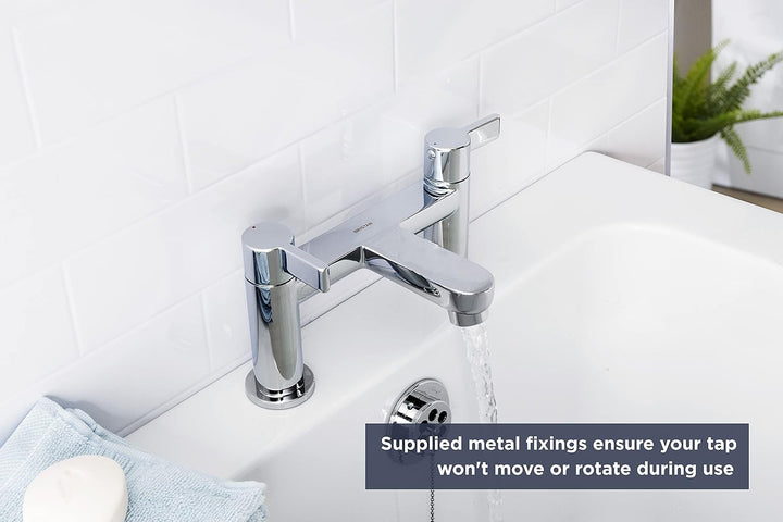 Bristan Waschbeckenarmatur, Messing, chrome, Bath Filler, Bath Filler