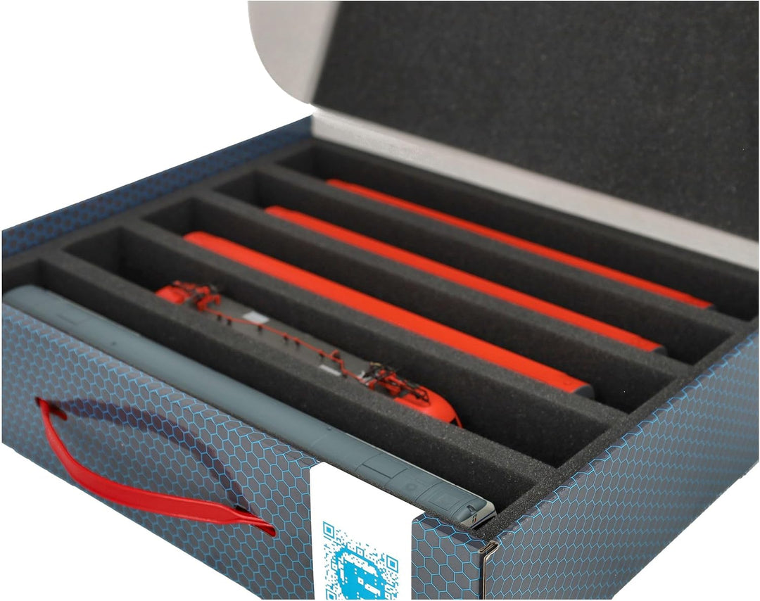 Feldherr 2 Stück Sparpack Lagerbox Spur H0-5 Stege stehend kompatibel mit Modelleisenbahnen, Loks un