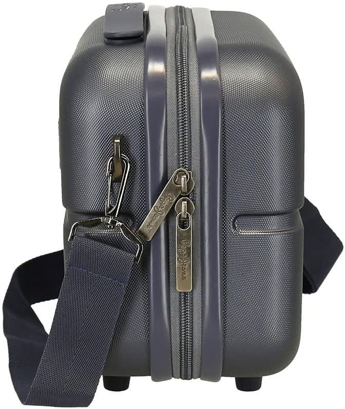 Pepe Jeans Chest Kulturbeutel, anpassbar, mit Umhängetasche, Blau, 29 x 21 x 15 cm, starr, ABS 9,14