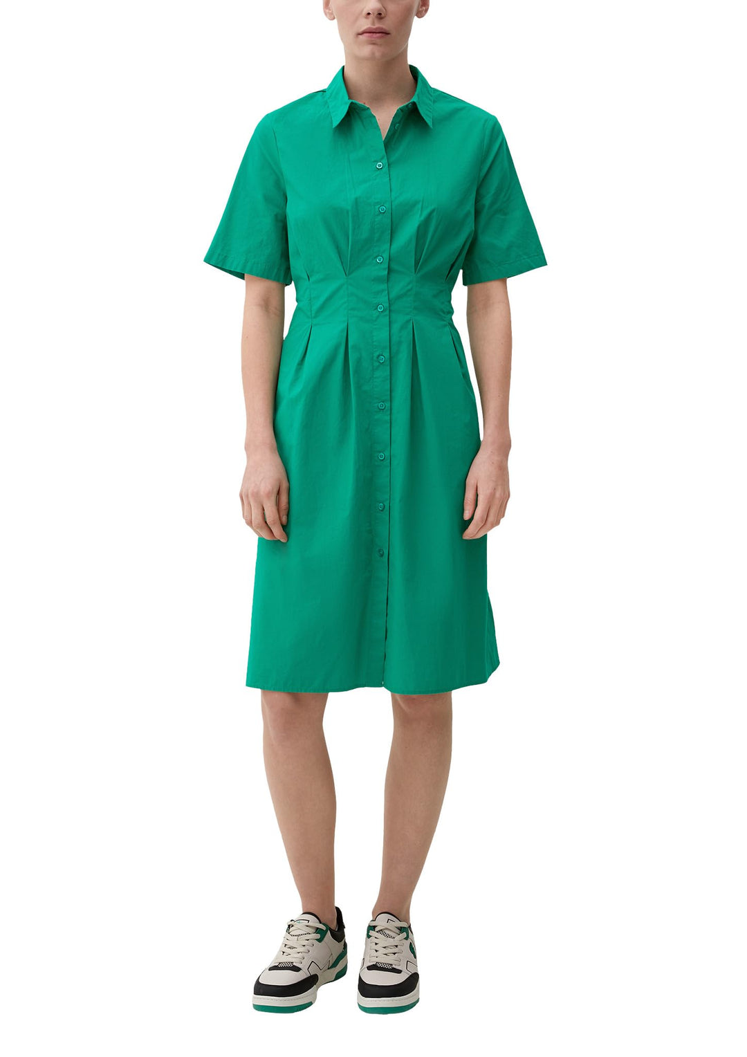 s.Oliver Kleid mit Kellerfalten 36 Grün, 36 Grün