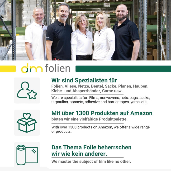 dm-folien gmbh Müllsäcke 120 Liter - 700 x 1100 mm | 50 Stück | Blaue Abfallsäcke | Reissfeste Entso