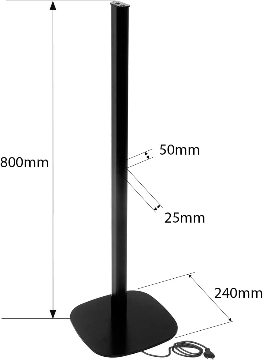 Vebos Standfuss für Samsung HW-Q995D/HW-Q990D EIN Paar - kompatibel mit Samsung HW-Q995F/HW-Q990F
