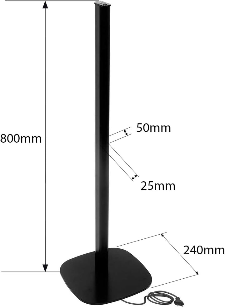 Vebos Standfuss für Samsung HW-Q995B/HW-Q990B EIN Paar - Eleganter Lautsprecher Ständer, Halterung f