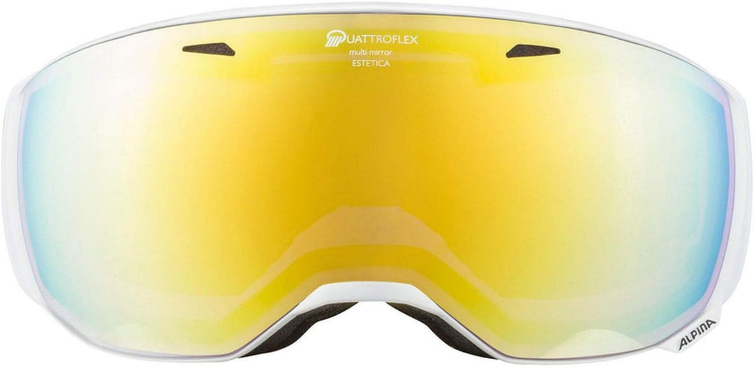 ALPINA ESTETICA Q - Verspiegelte, Kontrastverstärkende & Polarisierte OTG Skibrille Mit 100% UV-Schu