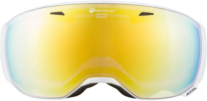 ALPINA ESTETICA Q - Verspiegelte, Kontrastverstärkende & Polarisierte OTG Skibrille Mit 100% UV-Schu