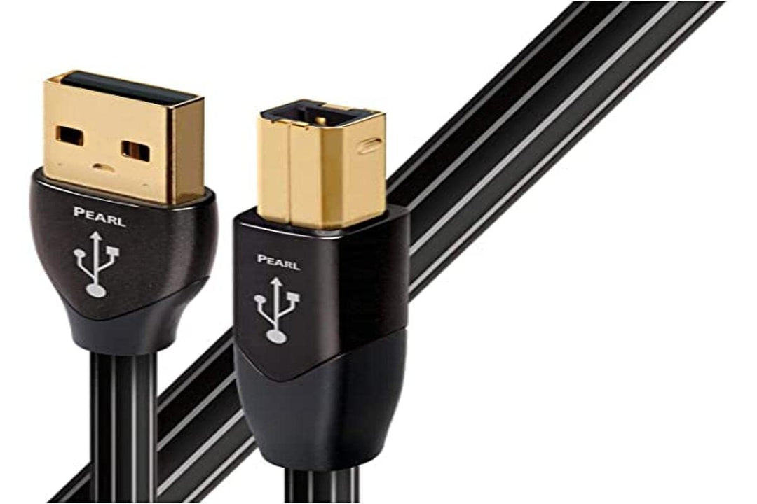 Audioquest 3m Pearl USB A-B 3m USB A USB B Stecker schwarzes USB Kabel - USB Kabel (3m, USB A, USB B