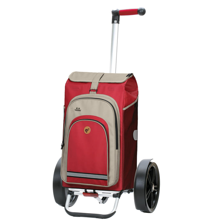 Andersen Shopper Tura Alu klappbar mit Kugellagerrad Ø 29cm und 62 Liter Tasche Hydro 2.0 mit Kühlfa