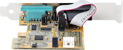StarTech.com 2 Port PCI Express Serielle Schnittstellenkarte, PCIe auf RS232 (DB9) Karte, Serielle A