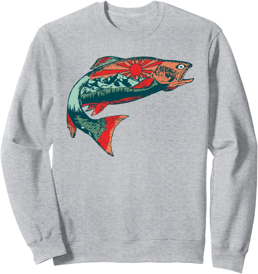 Trout Outdoor Illustration Series - Southwest Sky Sweatshirt