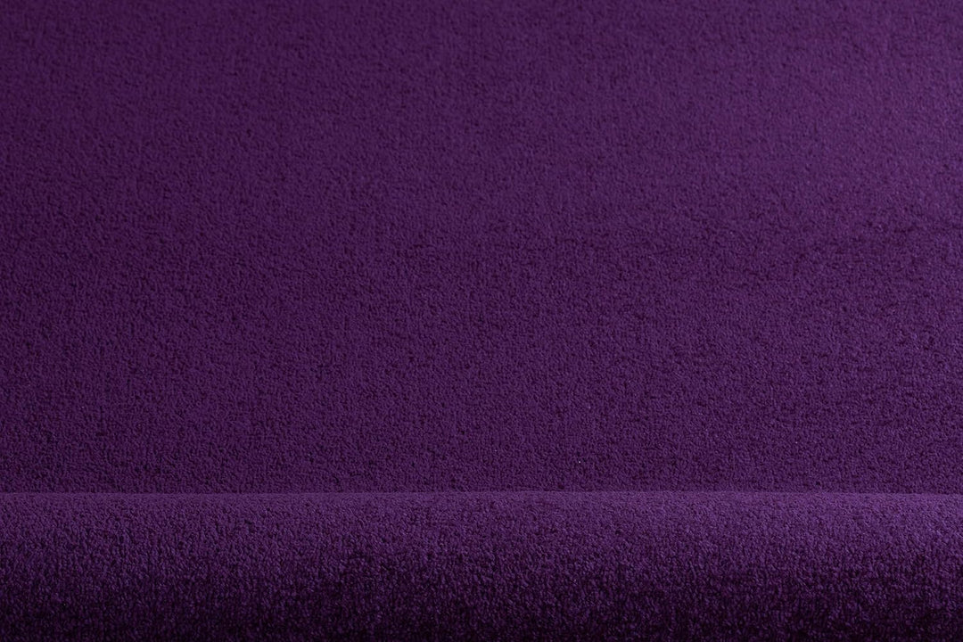 Einfarbiger Teppich Eton für Zimmer, Wohnzimmer, Schlafzimmer, Teppichboden Auslegware, violett lila