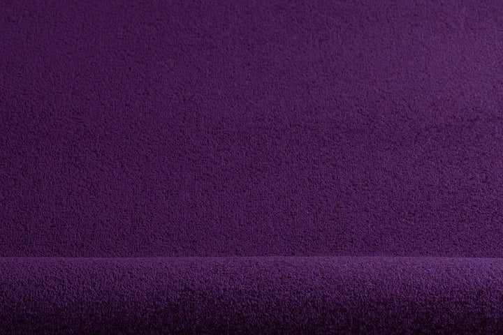 Einfarbiger Teppich Eton für Zimmer, Wohnzimmer, Schlafzimmer, Teppichboden Auslegware, violett lila