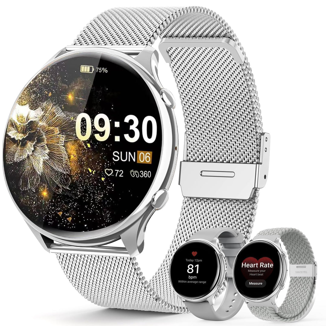 Smartwatch Damen mit Telefonfunktion, 1,39" TFT HD Touchscreen, IP67 Wasserdicht mit 120 Sport SpO2