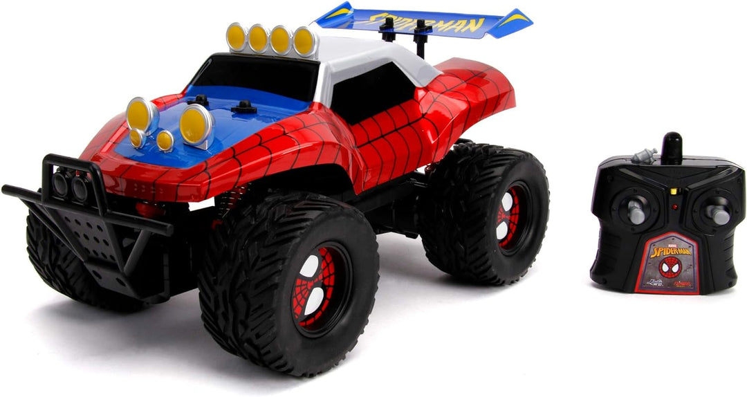 Jada Toys 253228000 Spider Marvel RC Spiderman, Buggy, Ferngesteuertes Auto, Turbofunktion, 2-Kanal