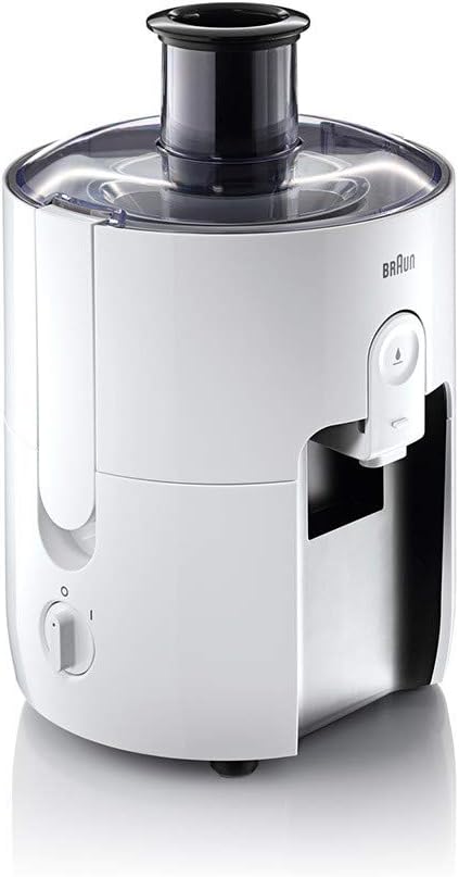 Braun Household PurEase Entsafter SJ 3100 WH – Juicer für selbstgemachte Säfte, Grosser Einfüllschac