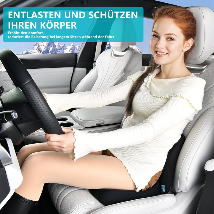 FLORICH Auto Sitzkissen und Lendenkissen Memory Foam Schreibtischstuhl Kissen Ergonomisches Sitzkiss