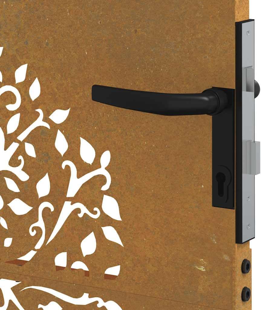 vidaXL Gartentor 85x150 cm Cortenstahl Baum-Design 85 x 150 cm, 85 x 150 cm