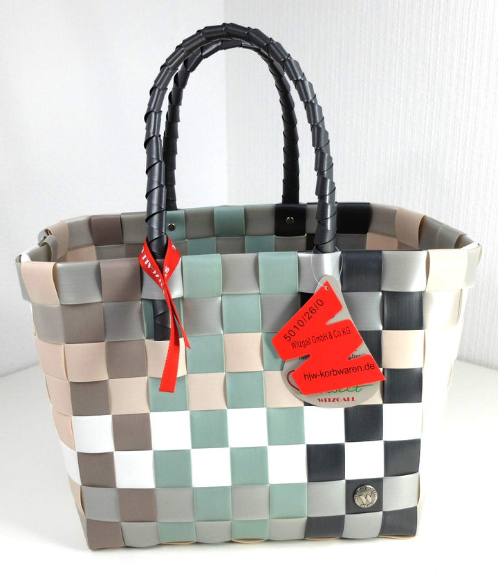Witzgall Ice-Bag 5010/26/0 Grau Mint Rose Einkaufstasche Bürotasche Einkaufskorb Korb