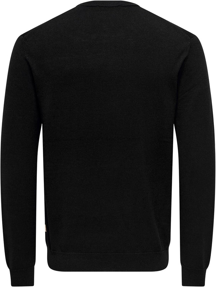 ONLY &amp; SONS Male Strickpullover ONSWYLER Pullover XS Black/, XS Black/