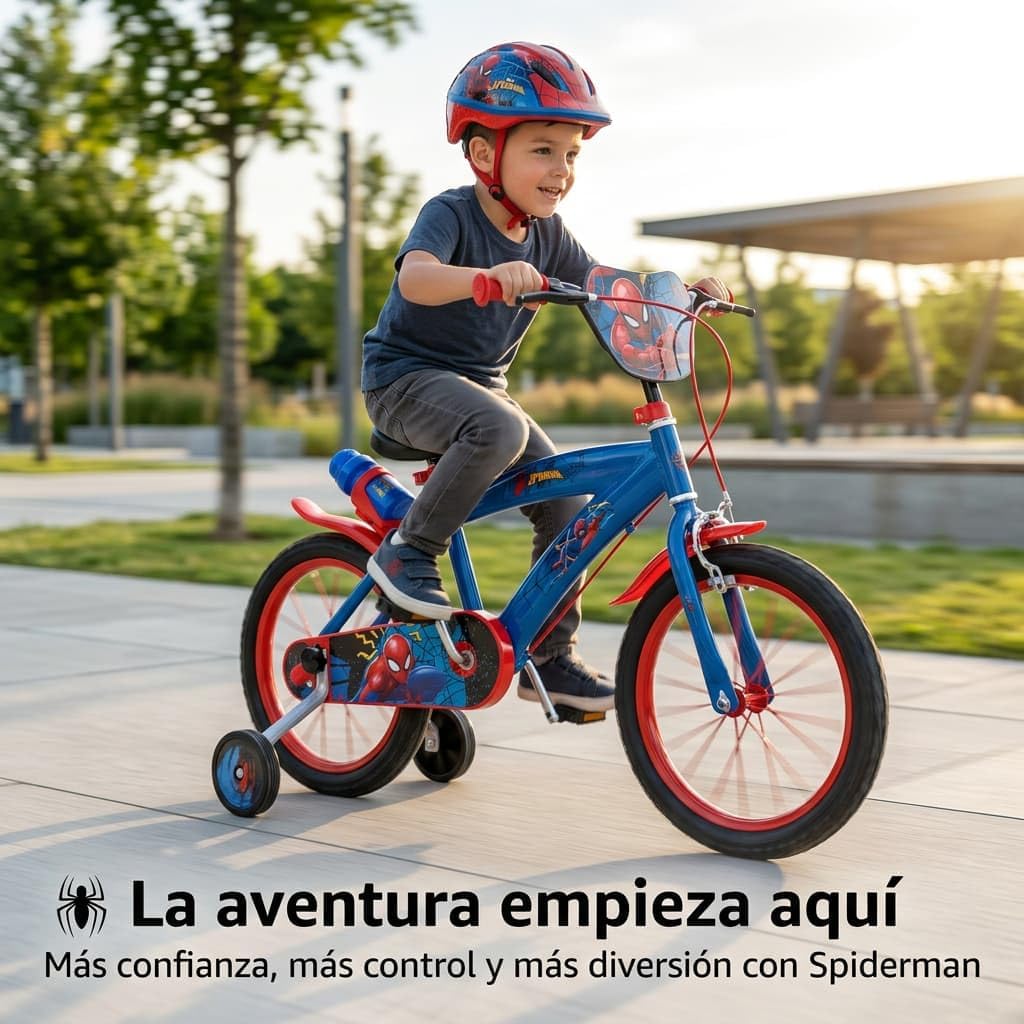 TOIMSA Fahrrad 16 Zoll Spiderman Huffy 5/8 Jahre
