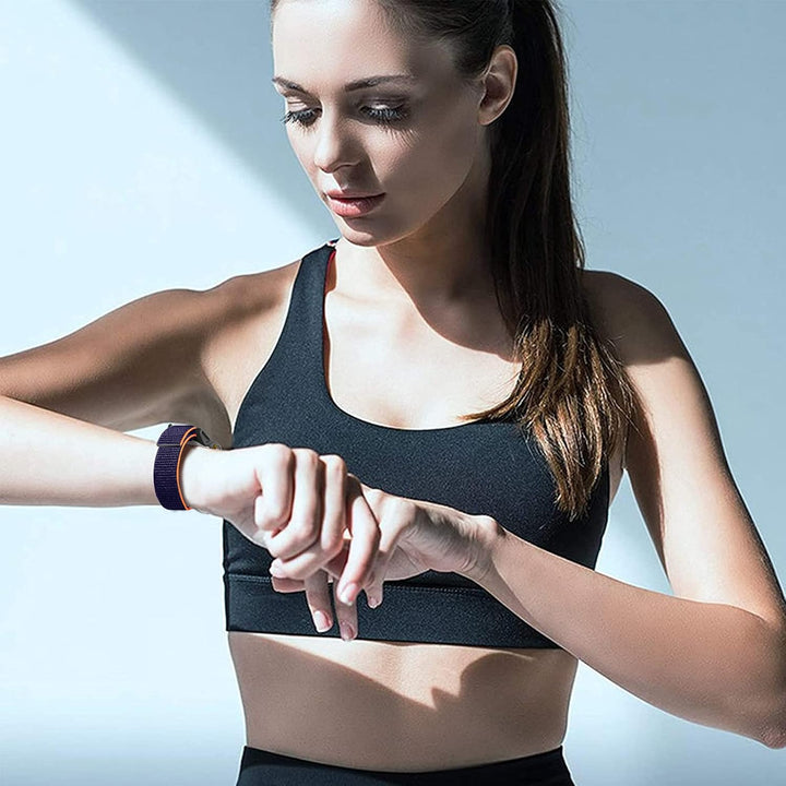 TOPsic 22mm Armband Kompatibel mit Fenix 5/Fenix 6, Klettverschluss Nylon Ersatzarmband Ultraleicht