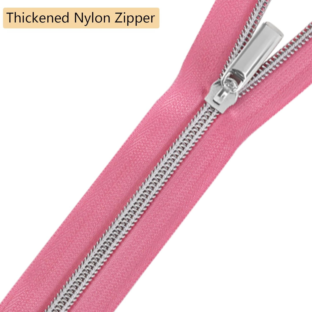 GUBOCA 9 M Reissverschluss,Näh Endlosreissverschluss mit Zipper,mit 30 Stück Reissverschlüsse Zubehö