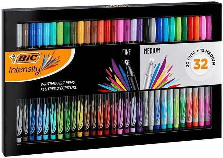 BIC Intensity Fineliner Filzstifte mit feiner und mittlerer Spitze für Bullet Journal & Mandala – 1