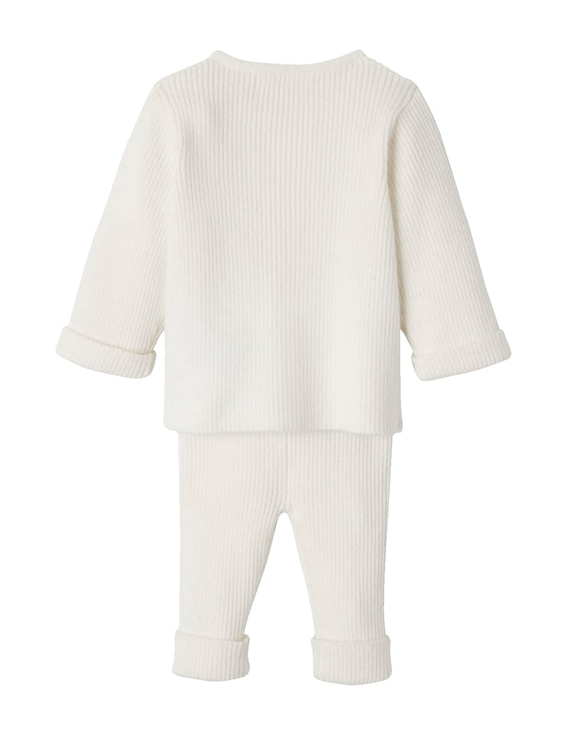 Vertbaudet Baby-Set: Jäckchen & Hose, Strick weiss 71 71 Weiss, 71 Weiss