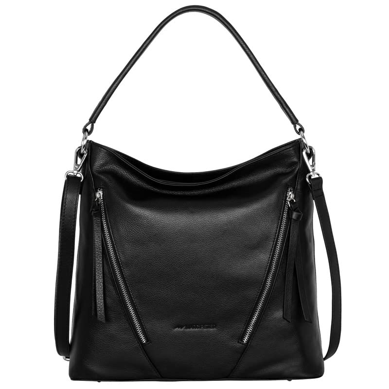 Marc Peter Santorini Handtasche Damen I Damenhandtasche aus Nappaleder I Vintage Umhängetasche I Sch