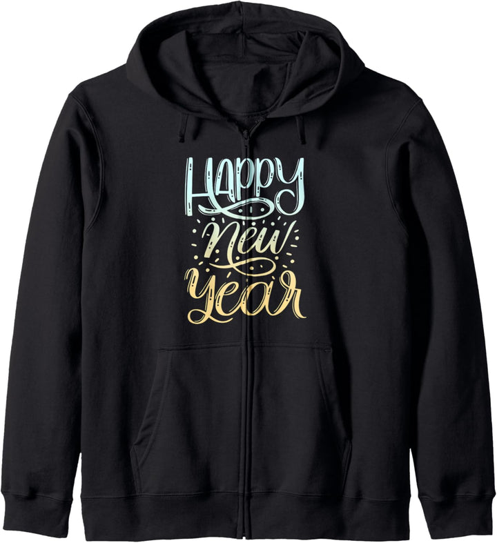 Happy New Year Silvester Kapuzenjacke