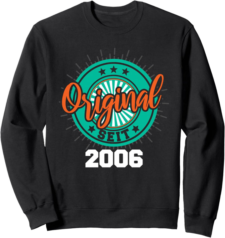18. Geburtstag Junge Mädchen 18 Jahre 2006 Lustig Geschenk Sweatshirt