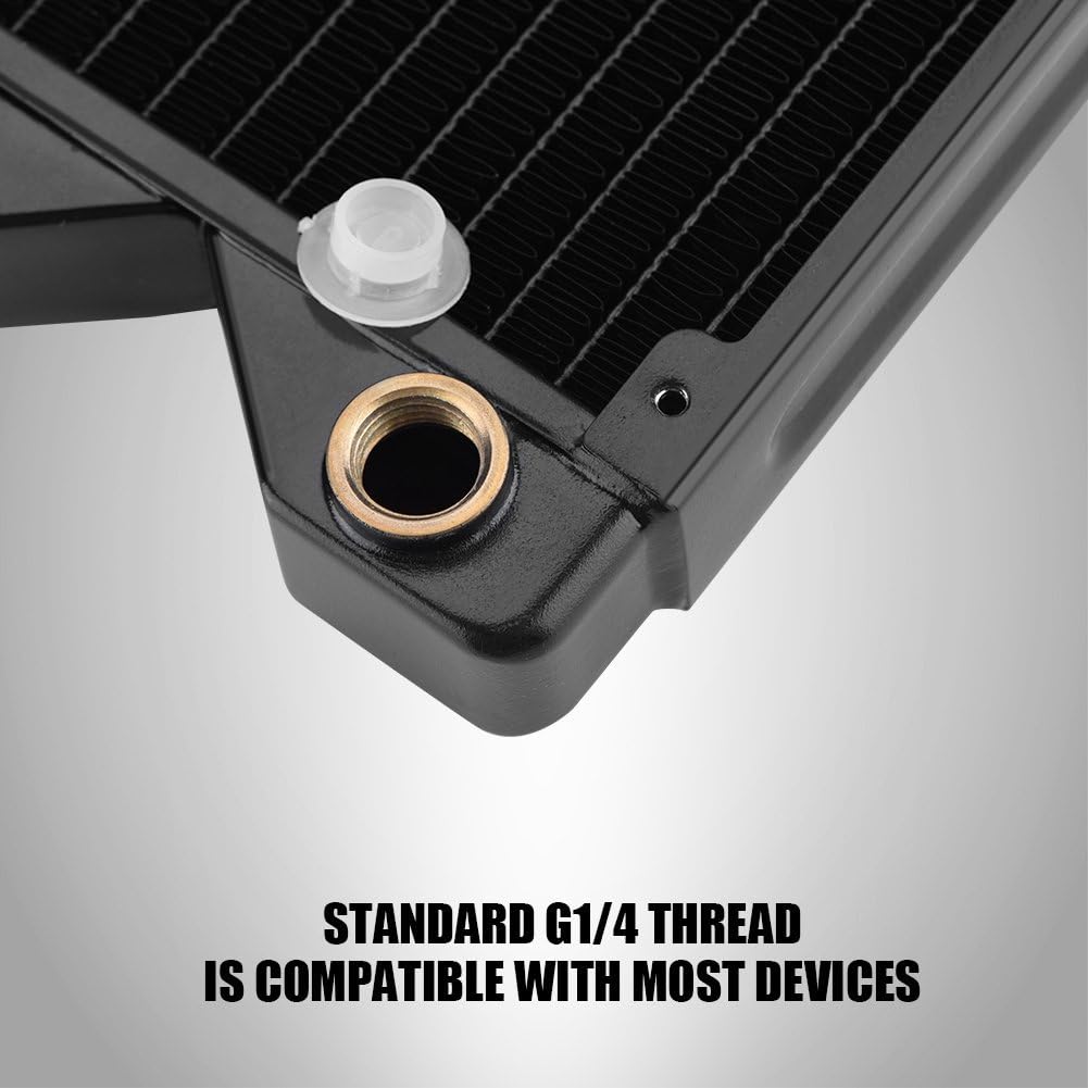 Richer-R 120mm/240mm/360mm Radiator, Kupfer G1 / 4 Gewinde PC Wasserkühlung Heizkörper,Wärmetauscher
