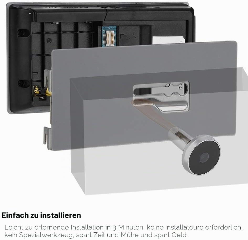 Tangxi Digitaler Türspion,Türspion Kamera Türspion Viewer 3,5-Zoll-LCD-Bildschirm+ 120 ° Winkelansic