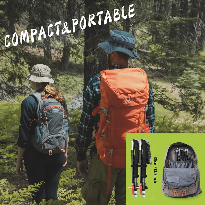BISINNA Carbon Nordic Walking Stöcke Wanderstöcke ultraleichte 249g verstellbar 35-135cm Trekkingstö