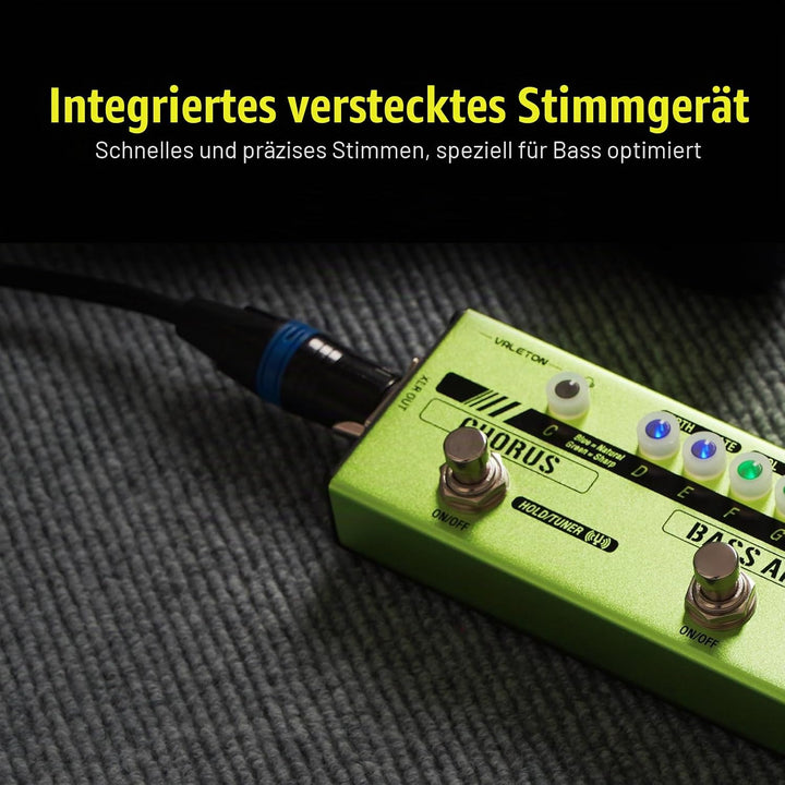 VALETON Bass Multi Effekte Pedal Stage Session Gigging Praxis Analog Amp Boost Comp Chorus Dapper Ba