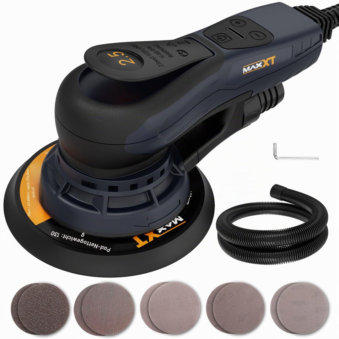 MAXXT Exzenterschleifer 150mm, 6-Zoll-Schleifmaschine, Bürstenlos, 230 Volt, 2,5 mm Exenterschleifma