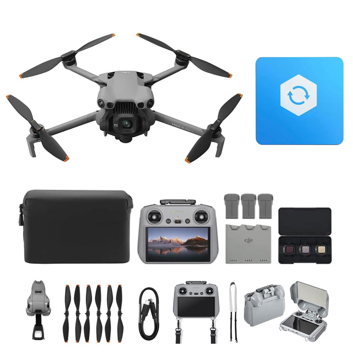 DJI Mini 5 Pro Fly More Combo mit DJI RC 2 und 1 Jahr Care Bundle, 4K Drohne mit Kamera für Anfänger