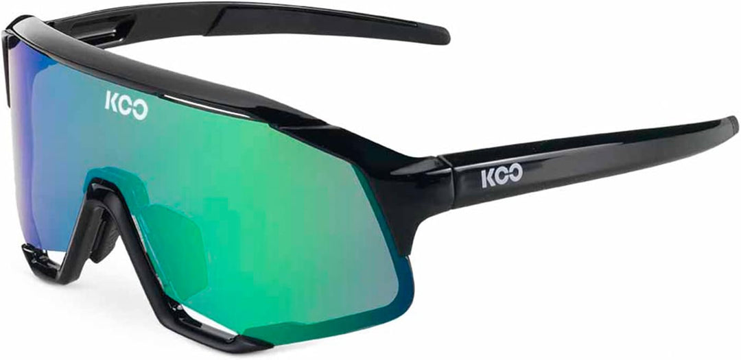 KOO Demos Sunglasses I Performance Eyewear for Road, MTB Cyclists & Cyclocross Sports Schwarz / Grün