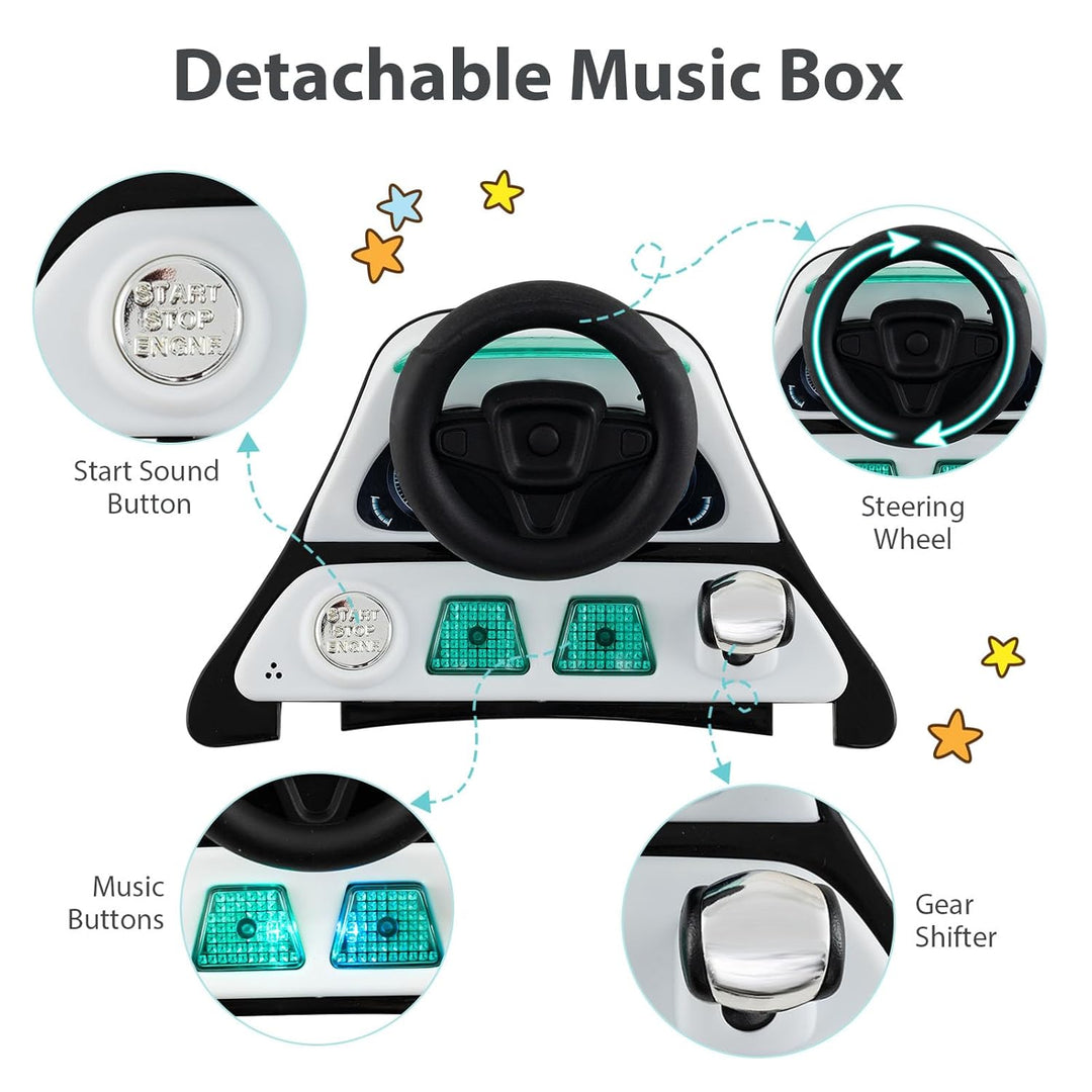 LIFEZEAL Baby Lauflernhilfe, Klappbares Babywalker mit einstellbarer Geschwindigkeit, 6 in 1 Laufaut