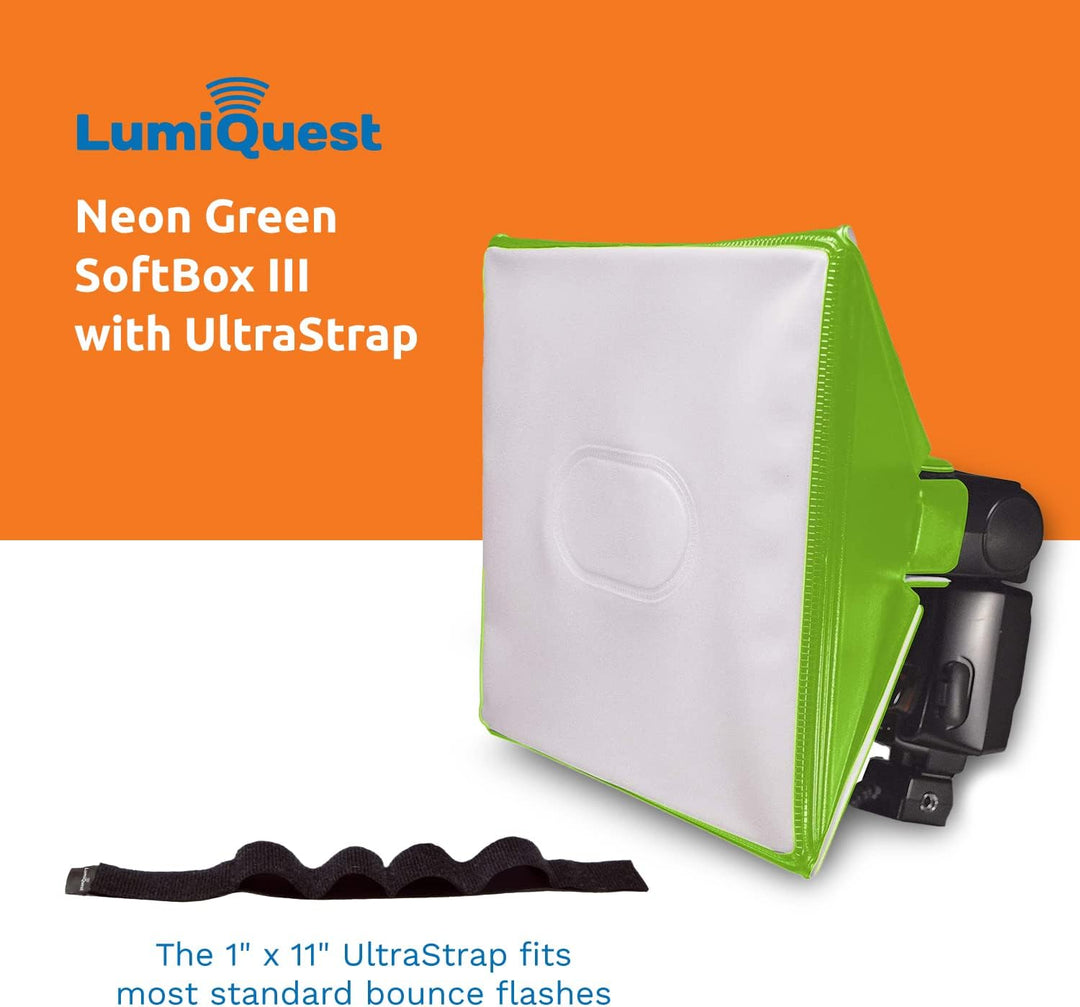 LumiQuest SoftBox III LQ-119S, Flash Diffuser & Light Softener, Universal Classic Design for Externa