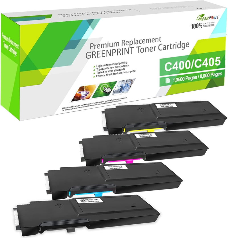 GREENPRINT 4 Farben Kompatible Tonerkartuschen für XEROX VersaLink C400 C400n C400dn C405 C405n C405