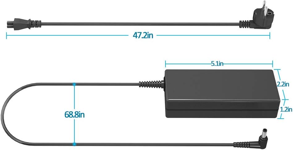 QYD 90W Notebook-Netzteil ladegerät für Asus Zenbook R500d K55a K55VD K55VM k55VJ K55n U58c K55 Q400