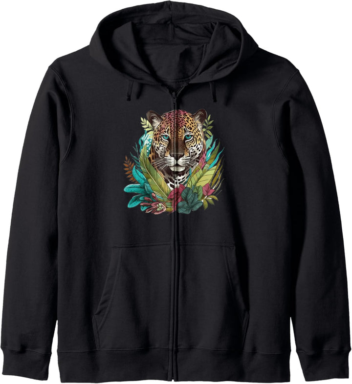 Dschungel Jaguar Kapuzenjacke