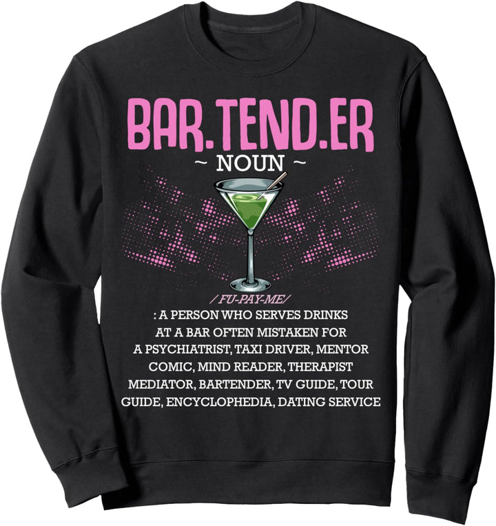 I'm The Bartender Barkeeper Kellner Club Bar Cocktails Shots Sweatshirt