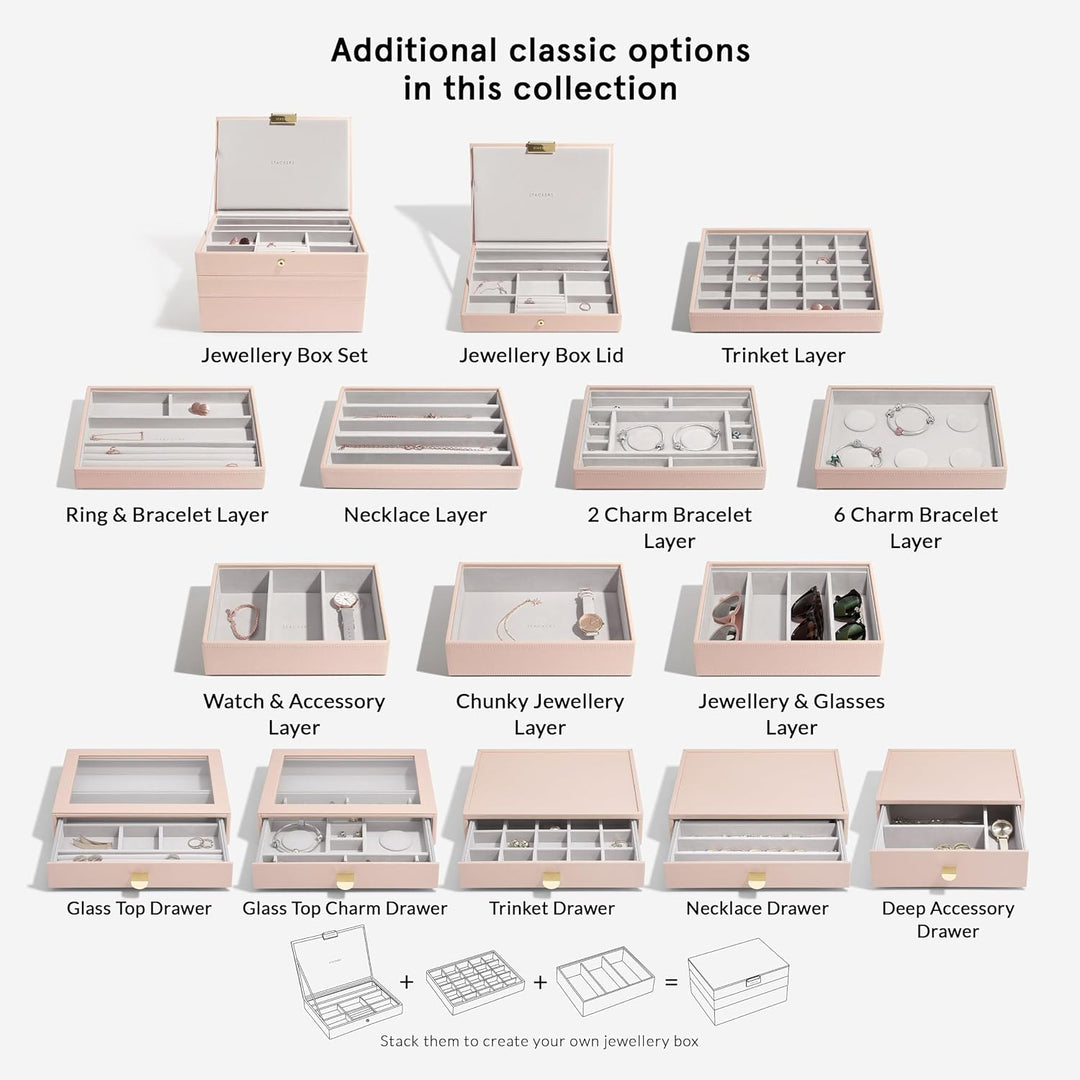 Stackers Blush Pink Makeup Organiser