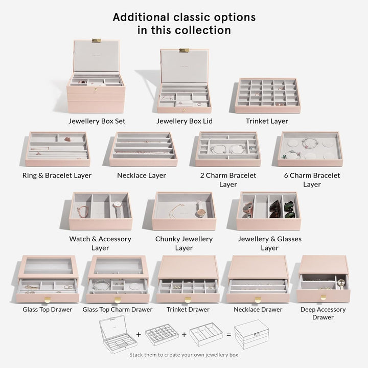 Stackers Blush Pink Makeup Organiser