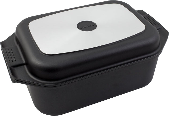 Karcher Bräter 2in1 (Aluguss, 8,7 Liter, inkl. Deckel und Topfhandschuhen) schwarz nicht induktionsg