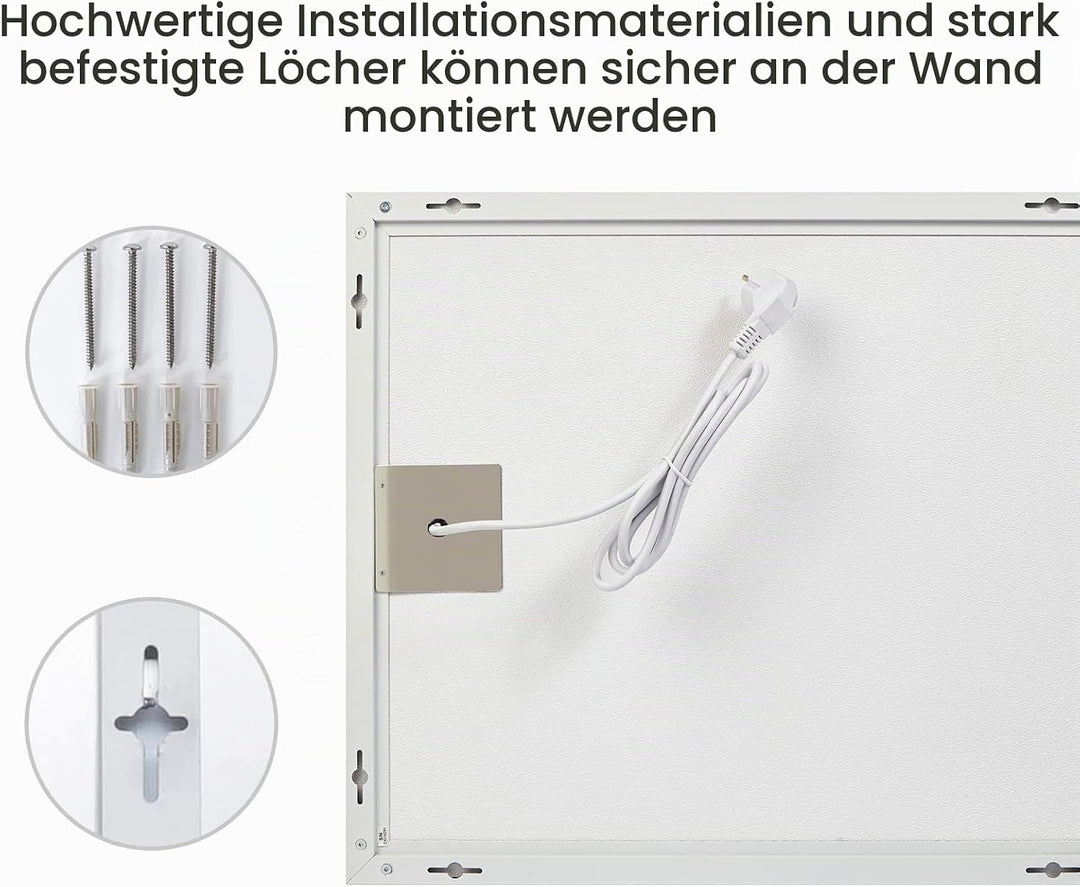 Hocosyme Infrarotheizung Standgerät 300W, Erreicht innerhalb von 1 Minute die Betriebstemperatur, Üb