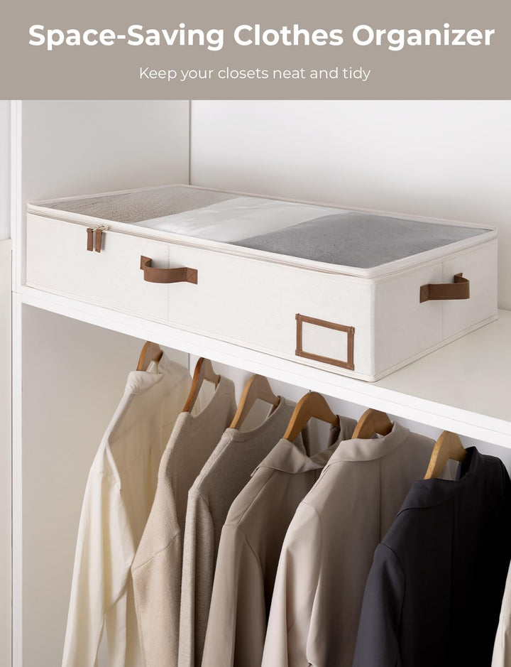 StorageWorks Aufbewahrungsboxen unter dem Bett, grosse Unterbett Aufbewahrung mit Deckel, robuste St