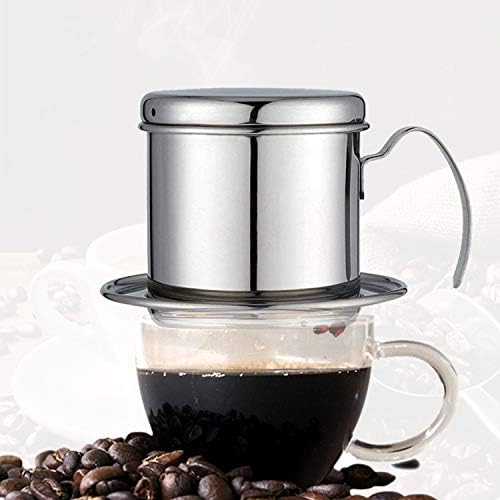 Vietnamesische Kaffeefilterpresse, Kaffeebereiter, tragbar, Edelstahl, vietnamesischer Kaffee-Tropfe