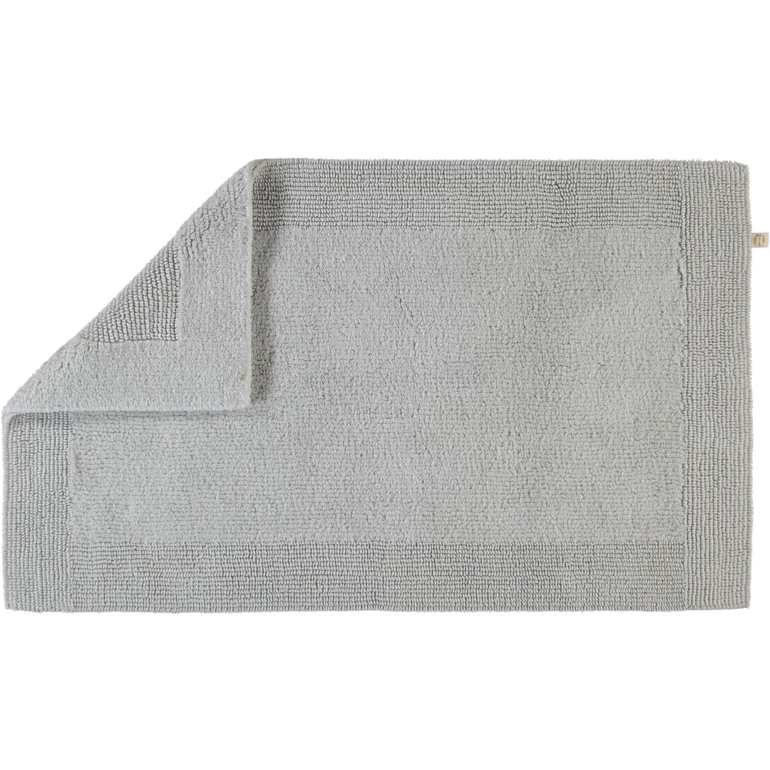 Rhomtuft Baumwoll-Badteppich 70x130cm hellgrau
